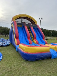 IMG 6737 1682523292 22FT DUAL LANE SLIDE WITH BUMPER & Splash Pad