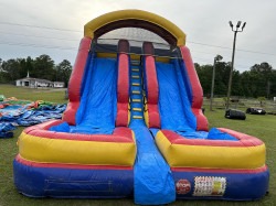 IMG 6738 1682523293 22FT DUAL LANE SLIDE WITH BUMPER & Splash Pad