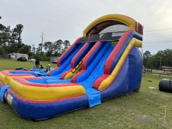 IMG 6739 1682523292 22FT DUAL LANE SLIDE WITH BUMPER & Splash Pad